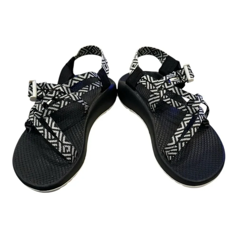 New Chaco Women's ZX/1 Classic Oragami Black Sport Sandals.6